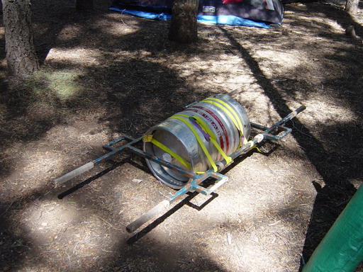 The honor of being first keg.