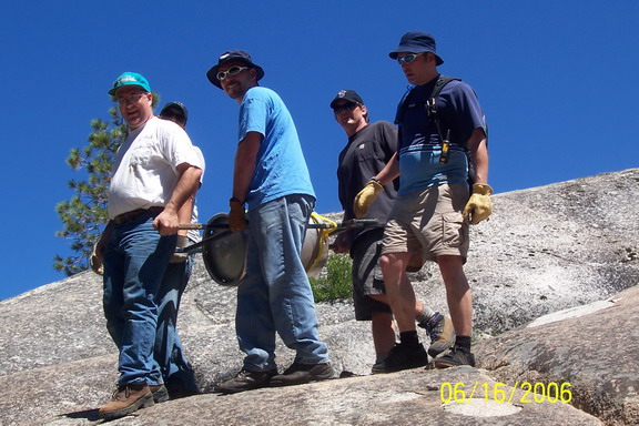 Free climbing with a keg.